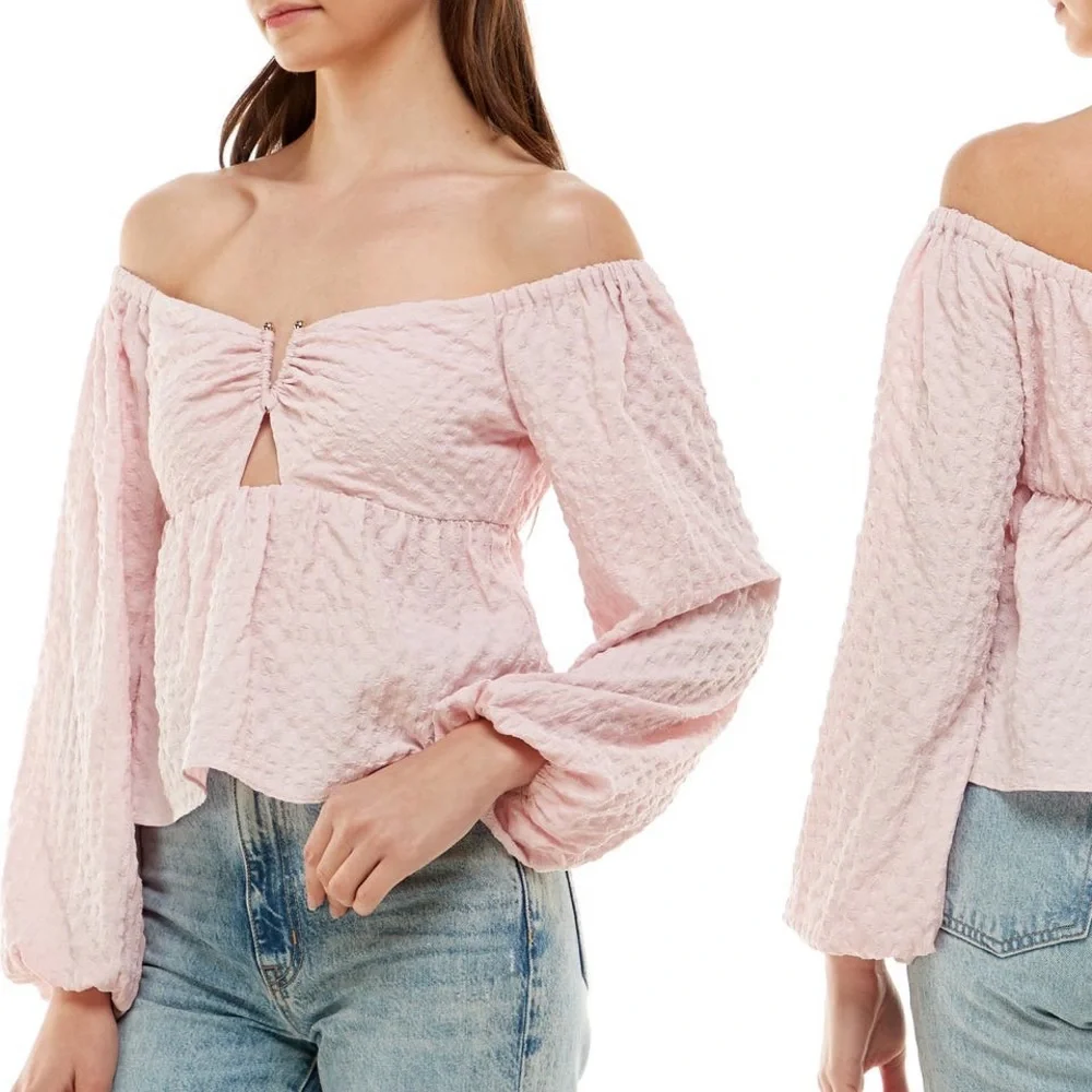 WAYF ✨ VALLEY OFF THE SHOULDER TOP NWT - Picture 2 of 6